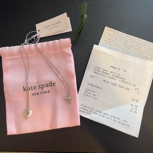 Heart Pendant - Kate Spade Metal Mini Heart Pendant